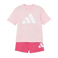 ADIDAS JE1378 ΠΑΙΔΙΚΟ ΣΕΤ ΜΠΛΟΥΖΑ ΚΑΙ ΣΟΡΤΣ ΓΙΑ ΚΟΡΙΤΣΙΑ ΦΟΥΞΙΑ-ΡΟΖ